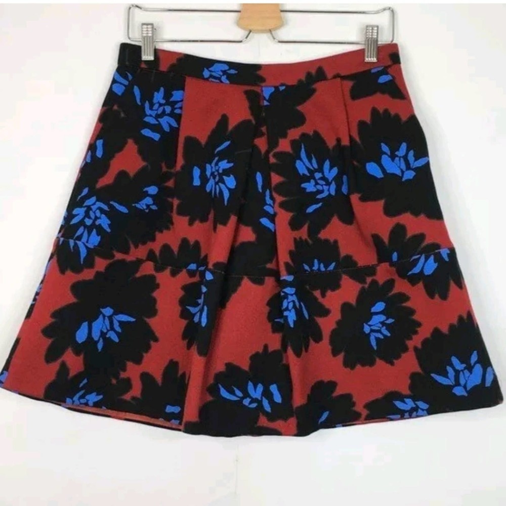 J. Crew Floral Print Cotton Skirt
